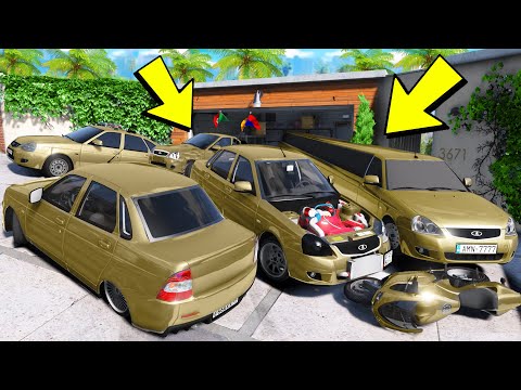 Видео: УГНАЛ КУЧУ ЗОЛОТЫХ ЧИТ ТАЧЕК И ОГРОМНЫЙ МОНСТР ТРАК У МАЖОРА ЗА 180 СЕКУНД! БИТВА ВОРОВ В ГТА 5!