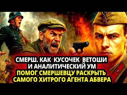 Видео: СМЕРШ. КАК  КУСОЧЕК  ВЕТОШИ И АНАЛИТИЧЕСКИЙ УМ ПОМОГ СМЕРШЕВЦУ РАСКРЫТЬ САМОГО ХИТРОГО АГЕНТА АБВЕРА
