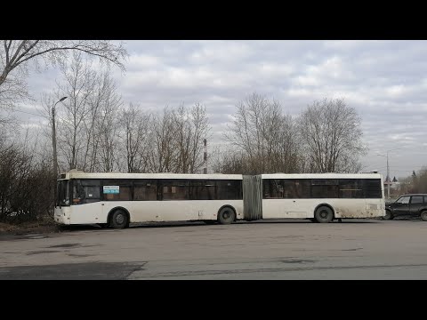 Видео: Автобус 145Э  "Октябрьская ул.   -  Кировский Завод"  (Экспресс)