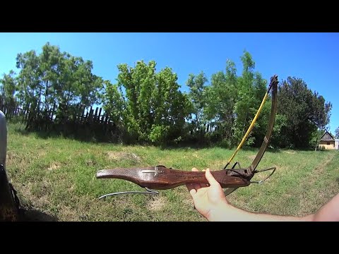 Видео: Самодельный арбалет. Насколько точным был средневековый арбалет.