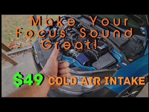 Видео: Установка системы холодного впуска воздуха Ford Focus (Ebay Intake) 2.0L 2012-2018