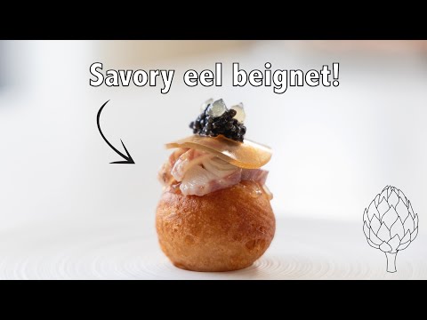 Видео: Вкусные бенье с копченым угрем | Специальное рождественское меню!