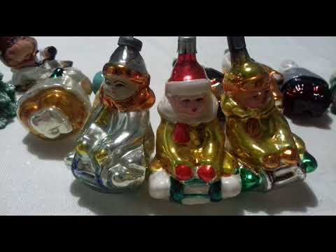 Видео: Обзор старинных елочных игрушек СССР