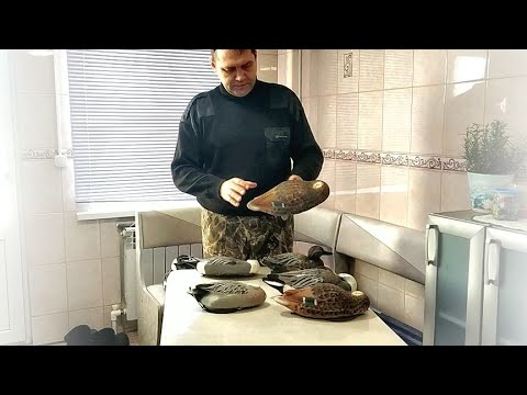 Видео: Непредвзятый обзор на наши утиные чучела от Петра Александровича Беликова.