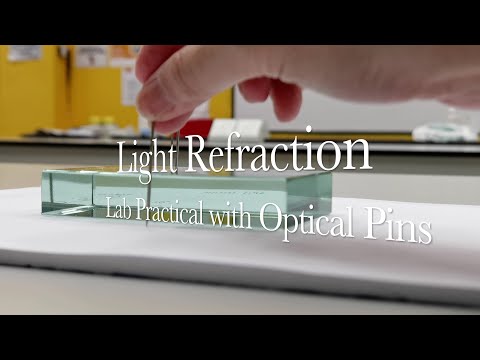 Видео: ПРАКТИЧЕСКИЙ ОПЫТ: Эксперимент по преломлению света с использованием стеклянного блока и оптическ...