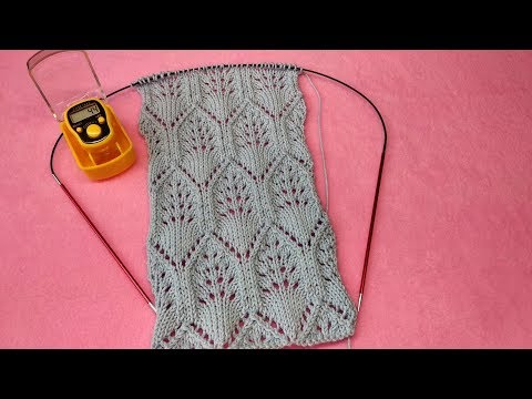 Видео: Ажурный узор №5. Вязание спицами.