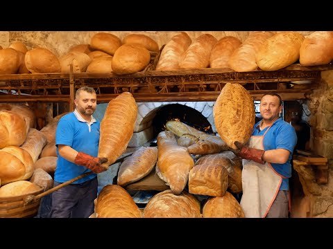 Видео: Самый большой турецкий хлеб! Вы никогда раньше не видели! Турецкая уличная еда