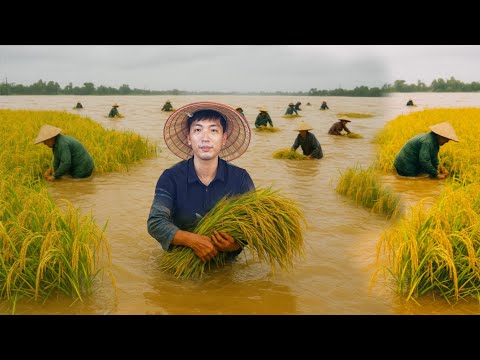 Видео: Борьба с поднимающейся водой: спасение наших рисовых полей от наводнения / Сунг А Пао