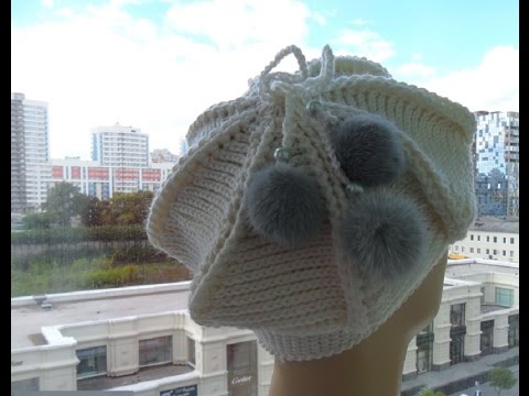 Видео: Классический берет крючком (2 часть)  knitted takes (Шапка#8)