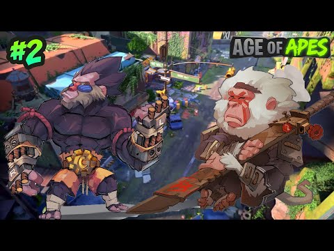 Видео: Age of Apes, Возраст Обезьян Новый геймплей на поле боя обновления версия игры 0 21 0 New update! #2