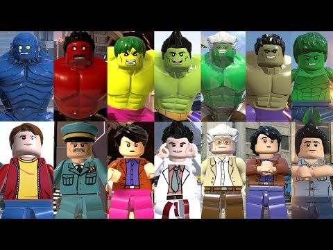 Видео: Все Hulks в Lego Videogames (2013 - 2018)