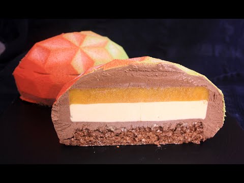 Видео: Муссовый торт Манго-Маракуйя-Шоколад 🥭🍫/ Mousse Cake MANGO-PASSION FRUIT-CHOCOLATE