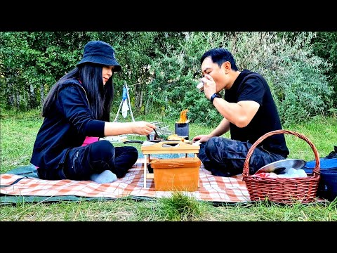 Видео: КЕМПИНГ С НОЧЕВКОЙ В ЛЕСУ ПОСЛЕ ТЯЖЕЛОГО ДНЯ! НОЧУЕМ В НИВЕ!