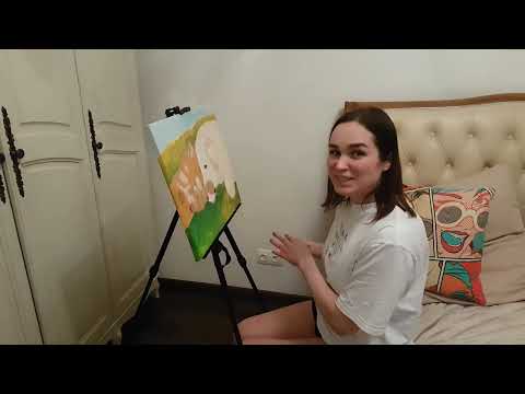 Видео: Обзор (распаковка) покупки Мольберта тренога телескопический в чехле ARTIKO / Мольберт металлический