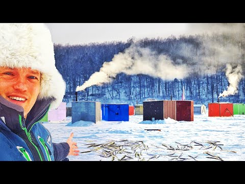 Видео: ГОРОД НА ЛЬДУ! РЫБАЛКА В ТРУСАХ, МАЙКЕ и ТАПКАХ! Рыбалка с домашним комфортом 2024
