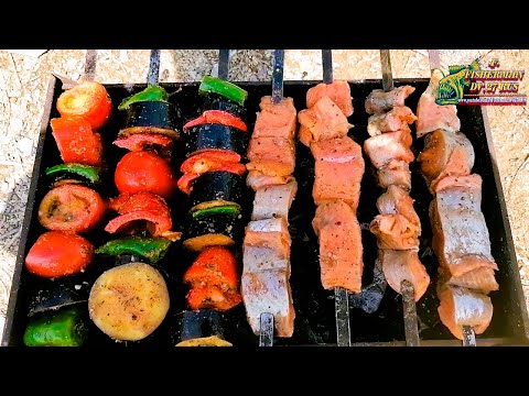 Видео: Шашлык из красной рыбы, тонкости и нюансы вкусного шашлыка из лосося от Fisherman dv.27rus.