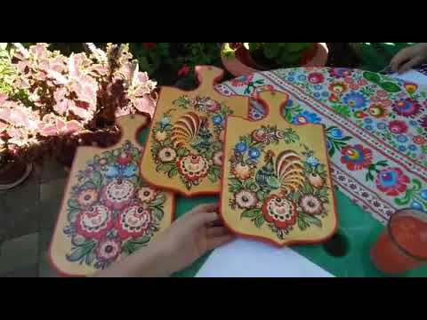 Видео: Мастер-класс " Городецкая роспись" Часть 1
