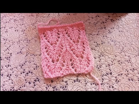 Видео: МК.Легкий,но очень красивый ажурный узор спицами.