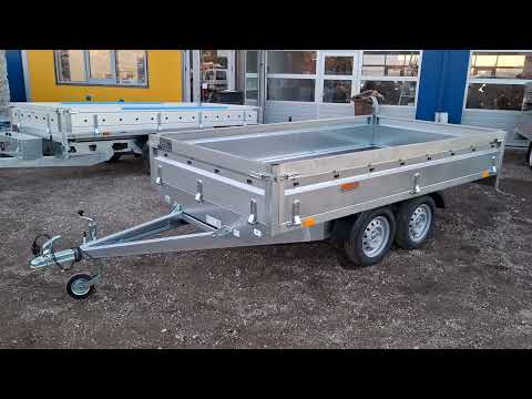 Видео: Кратко представяне на двуосно ремарке до 750кг. Neptun Nordica N7-320 2kps. #ремарке #trailers 