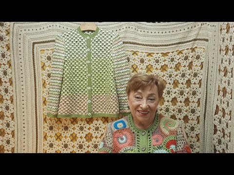 Видео: Жакет "Клевер". Мастер-класс по вязанию крючком от О. С. Литвиной.
