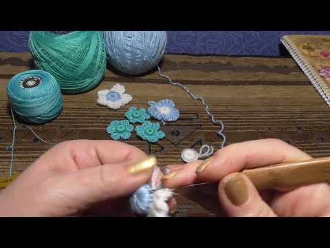Видео: ВЯЗАНИЕ! Мини МК цветочка из витых столбиков