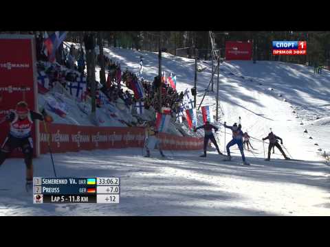 Видео: БИАТЛОН Золото Вали СЕМЕРЕНКО на Чемпионате Мира 2015! Масс старт