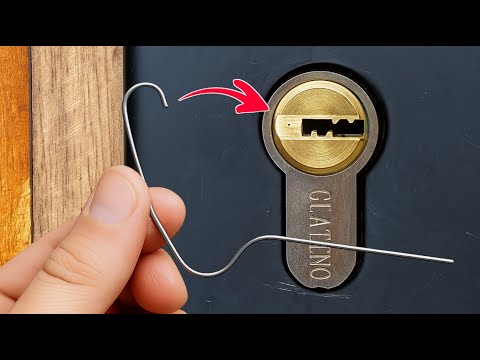 Видео: Секрет Слесаря 😱 Просто Используйте Проволоку, чтобы Открыть Дверь в Экстренной Ситуации Без Ключа!