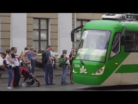 Видео: КИЕВ  ПАРАД  ТРАМВАЕВ  2017