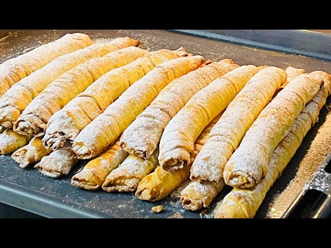 Видео: За 20 минут Целая гора Вкуснятин к чаю Тающий во рту сметанные трубочки Хватит покупать в магазине