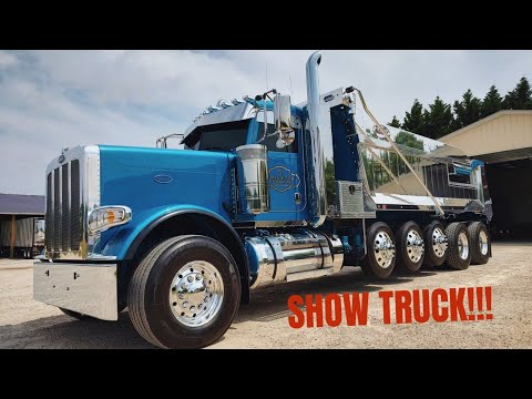Видео: Совершенно новый кастомный пятиосный самосвал Peterbilt 389!