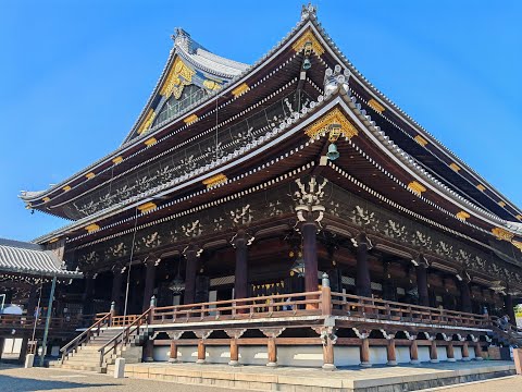 Видео: Путешествие в Японию.  Храм Хигаси Хонгадзи. Часть 20