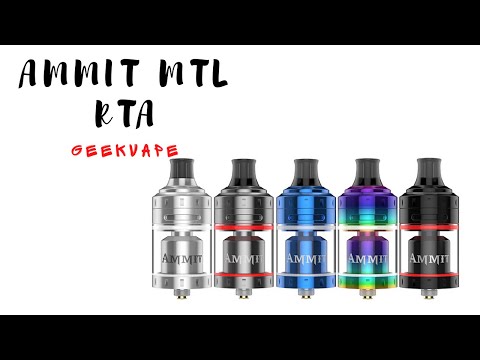 Видео: обзор GeekVape Ammit MTL RTA  установка койлов и укладка ваты