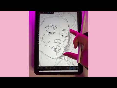 Видео: Как нарисовать векторный портрет на IPad в Affinity designer. Прямой эфир 3.02.2022