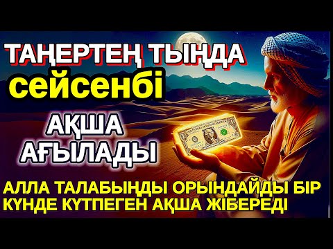 Видео: Тыңда Өте күшті дұға сейсенбі, Алла бір күнде ойламаған ақша байлық жібереді, Қарыздан Құтылып