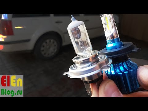 Видео: Тест LED лампы H4 с ALIEXPRESS Skoda Octavia