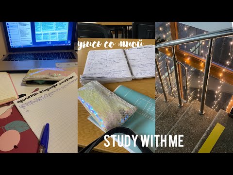 Видео: Study with me 🧬💗 учись со мной// vlogmas 🎄