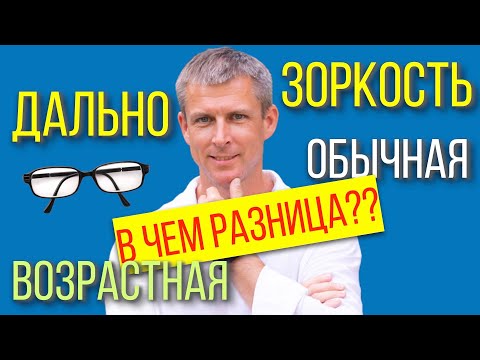 Видео: Возрастная дальнозоркость (пресбиопия) и дальнозоркость или близорукость