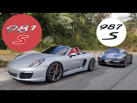 Видео: Porsche Boxster 981 против Porsche 987 Boxster