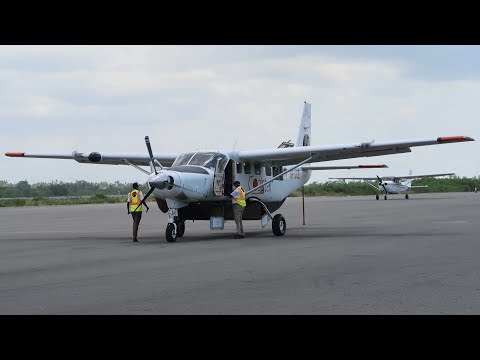 Видео: Cessna 208B Grand Caravan а/к Coastal Aviation | Рейс Дар-Эс-Салам - Занзибар