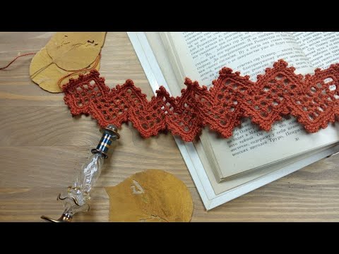 Видео: Кайма филейной сеткой Такого еще не вязали