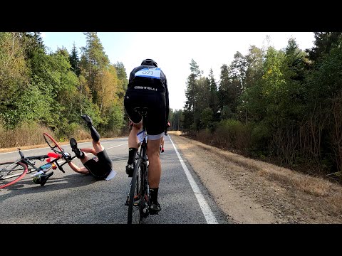 Видео: Велогонка Гран Фондо 96 км.  Руза 2020. Группа Б.