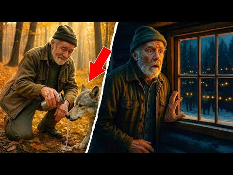 Видео: Лесник Отдал Последнюю Воду Умирающему Волку — Ночью К хижине Пришла ВСЯ СТАЯ!