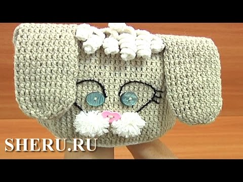 Видео: Crochet Bunny Hat for Kids  Урок 1 часть 2 из 3 Детская вязаная шапочка