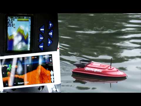 Видео: Эхолот Lucky FF918 сравнение с показаниями беспроводного эхолота deeper