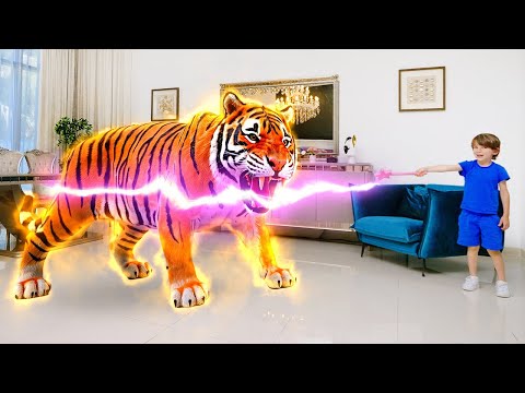 Видео: Дикие животные у меня дома! Учим названия животных и интересные факты