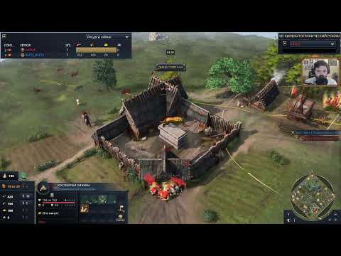 Видео: БЕСКОНЕЧНАЯ СТЕНА за РУСЬ против Китая в Age of Empires 4: Граната на КОПЬЕ Всадника?!