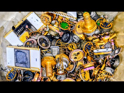 Видео: Золото с радиодеталей ссср 