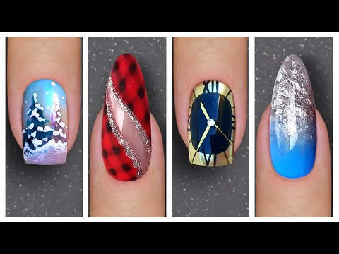 Видео: Новогодний дизайн ногтей 2022 ❄ Рождественский нейл-арт подборка