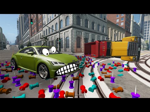 Видео: Как сделать непробиваемые колёса? Гоша и Чич новые приключения машин.