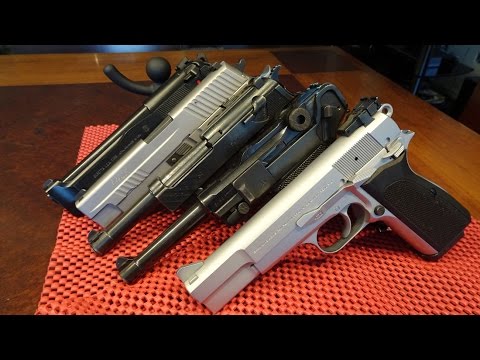 Видео: Browning Hi Power vs Others - Браунинг Хай Пауер - сравнение с Другими Пистолетами